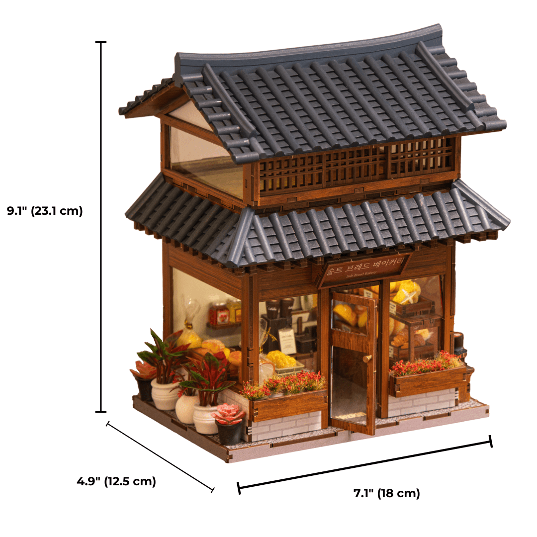 Ikseon - dong Hanok Bakery Miniature House Kit - Byanavrin Store