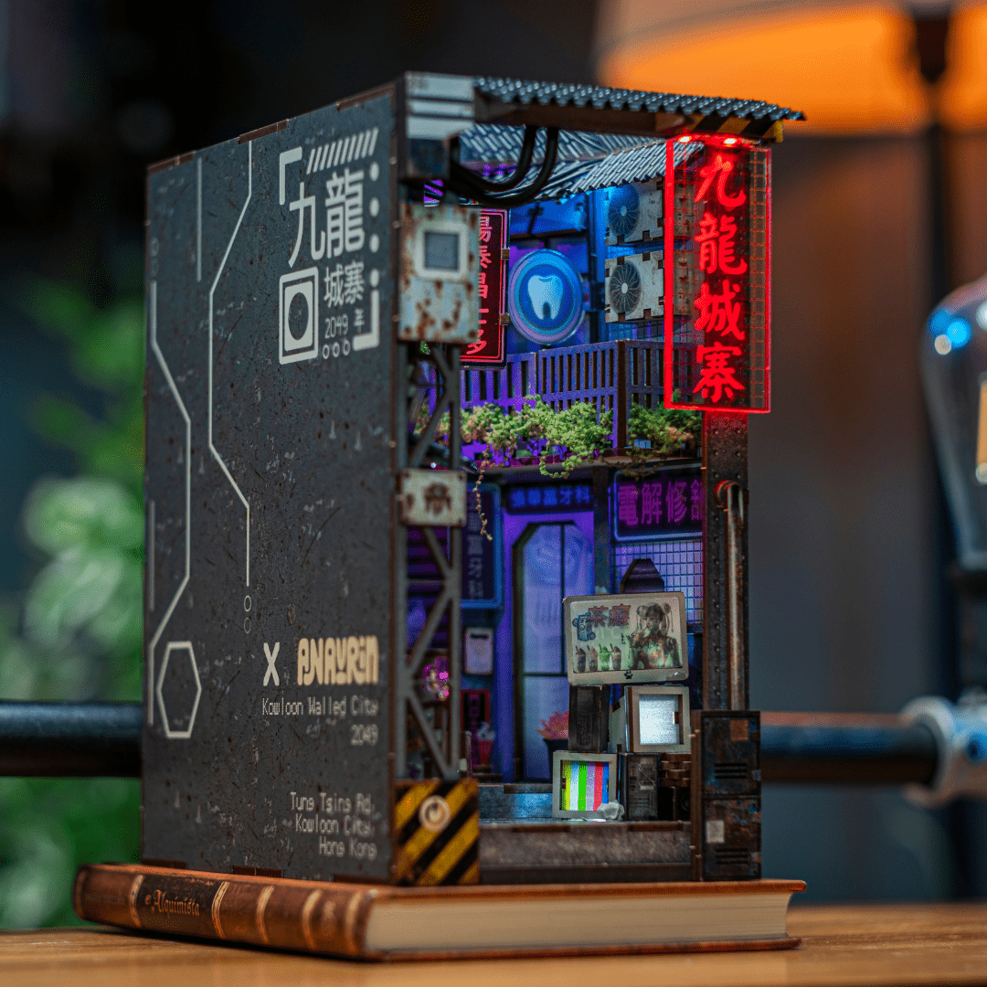 Kowloon Walled City 2049 Book Nook Kit - Byanavrin Store