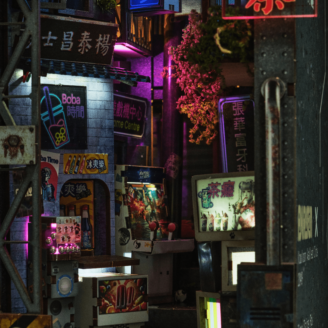 Kowloon Walled City 2049 Book Nook Kit - Byanavrin Store