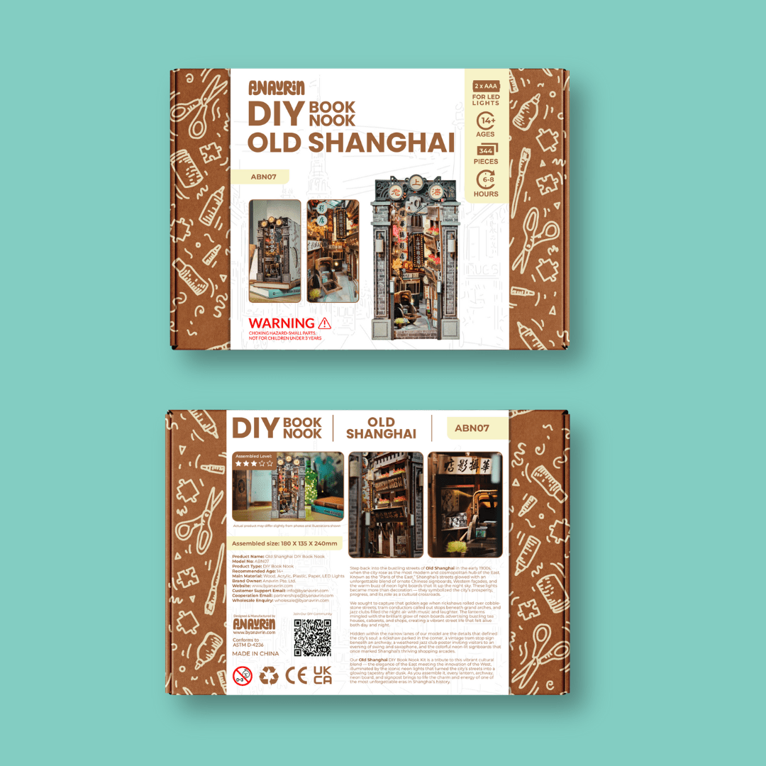 Old Shanghai Book Nook Kit | Exclusive Release - Byanavrin Store