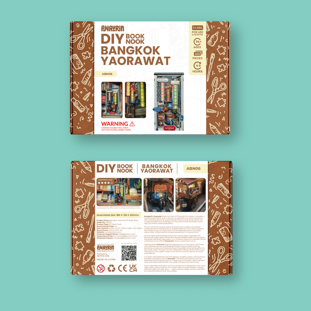 Bangkok Yaowarat Book Nook Kit | Exclusive Release - Byanavrin Store
