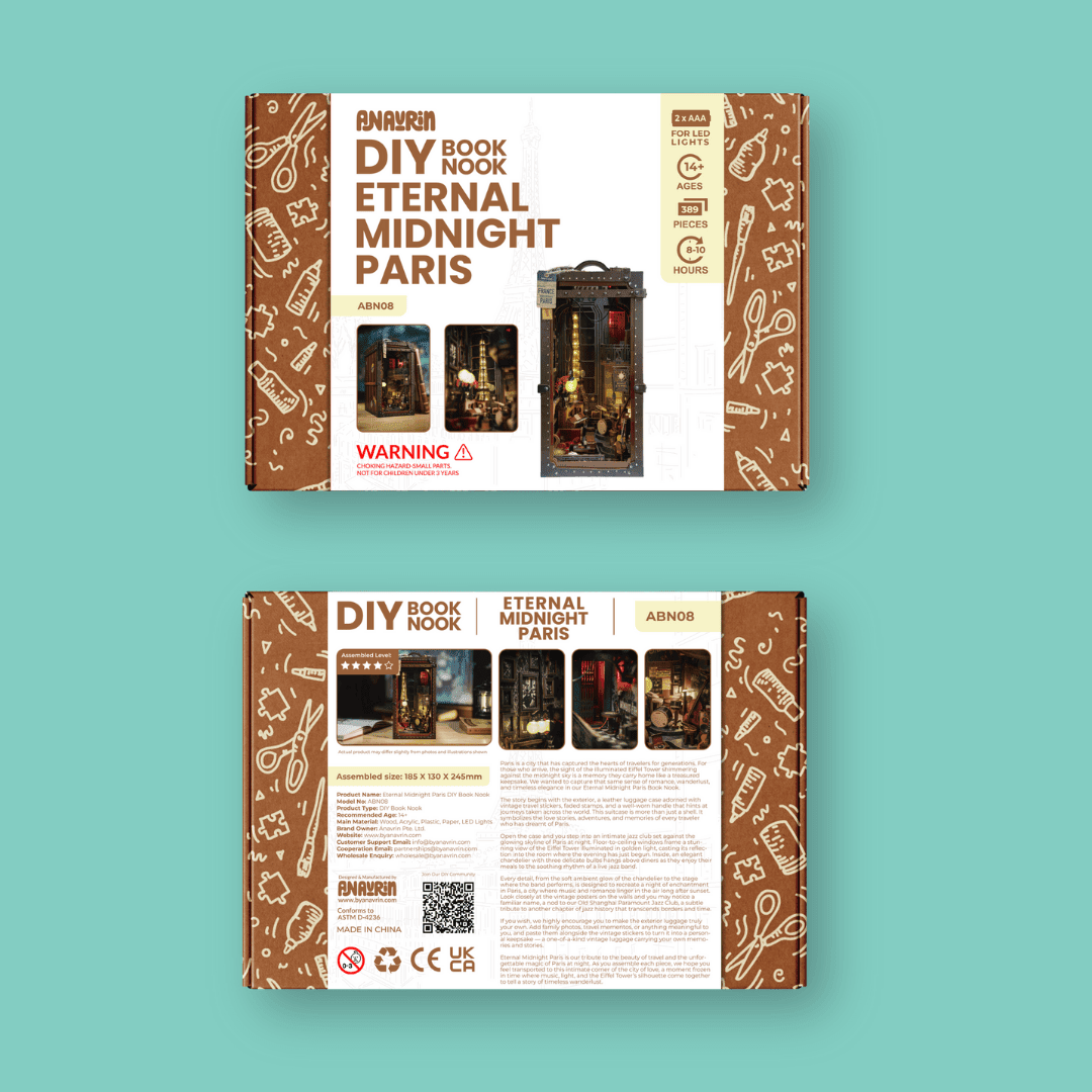 Eternal Midnight Paris Book Nook Kit | Collector’s Edition - Byanavrin Store