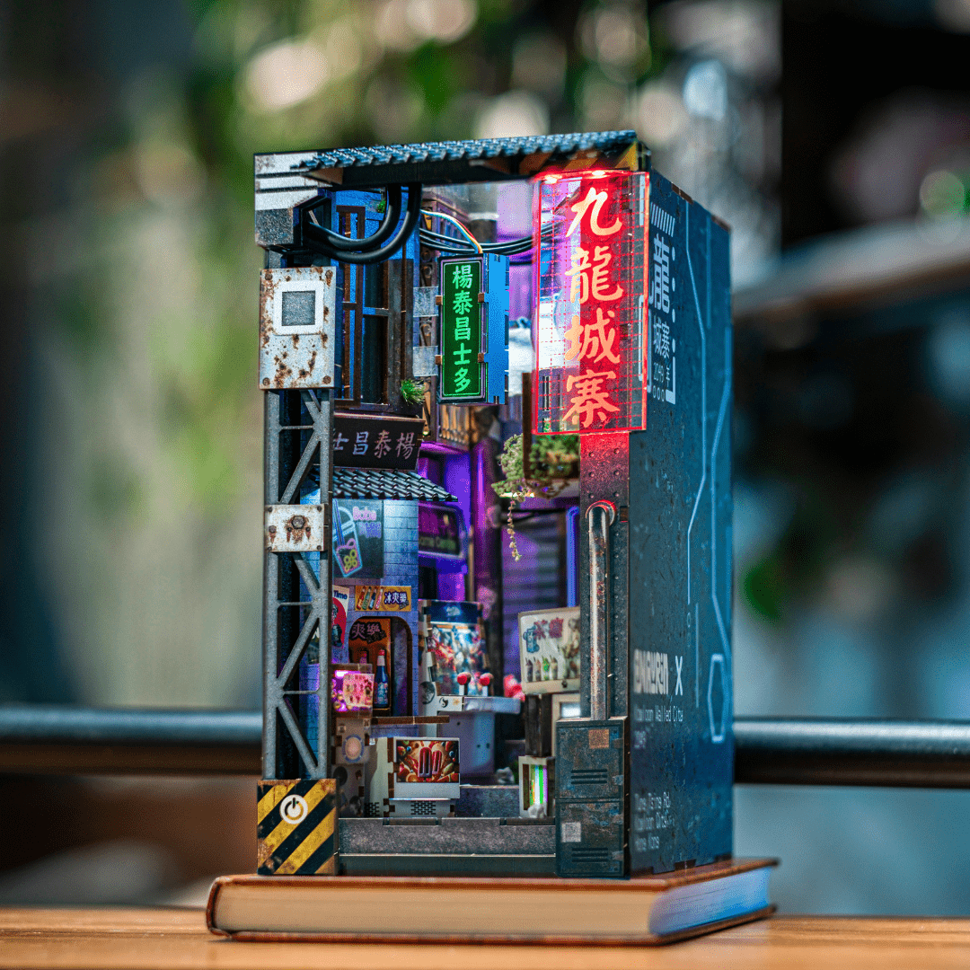Kowloon Walled City 2049 Book Nook Kit - Byanavrin Store