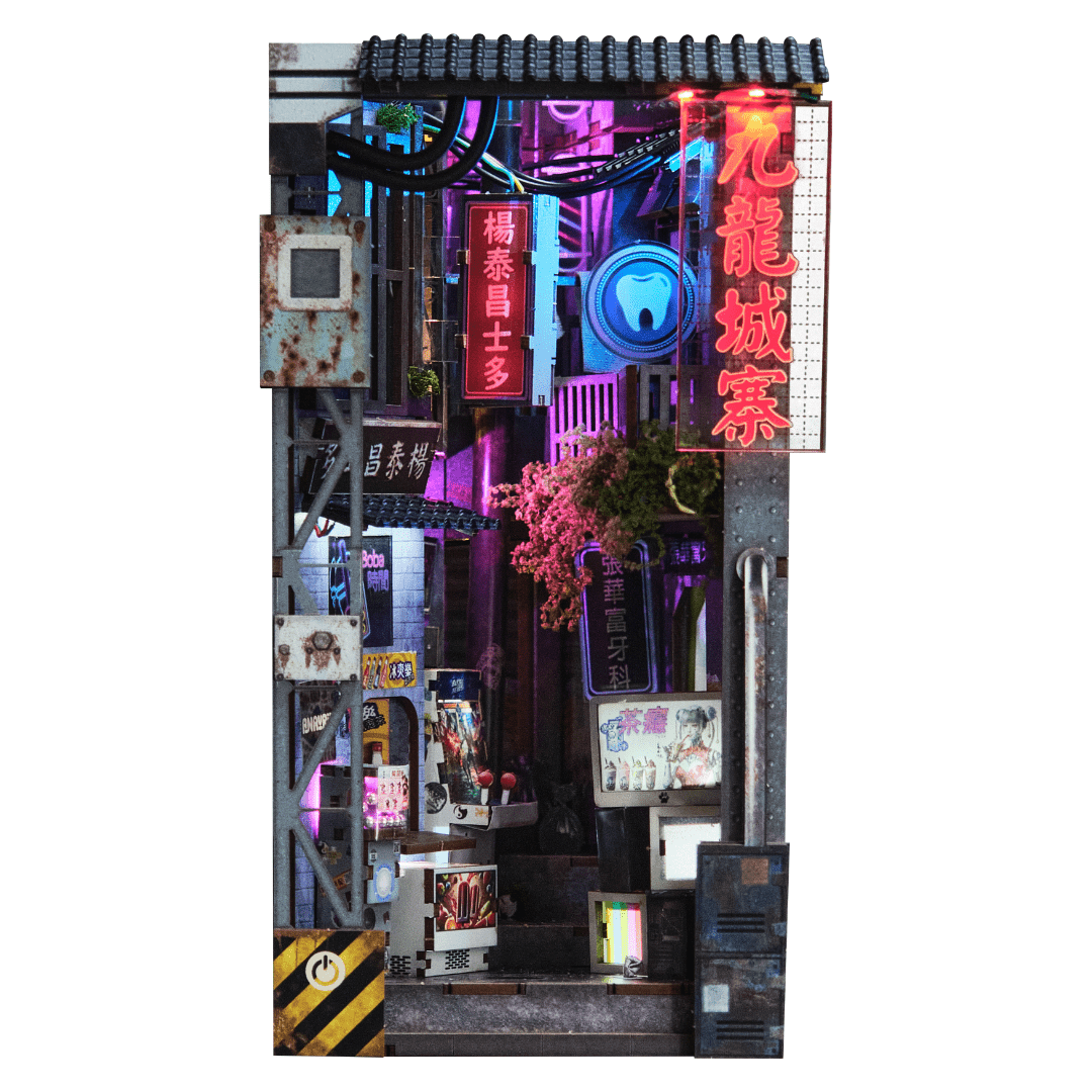 Kowloon Walled City 2049 Book Nook Kit - Byanavrin Store