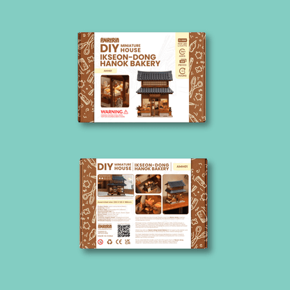 Ikseon - dong Hanok Bakery Miniature House Kit - Byanavrin Store