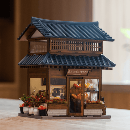 Ikseon - dong Hanok Bakery Miniature House Kit - Byanavrin Store